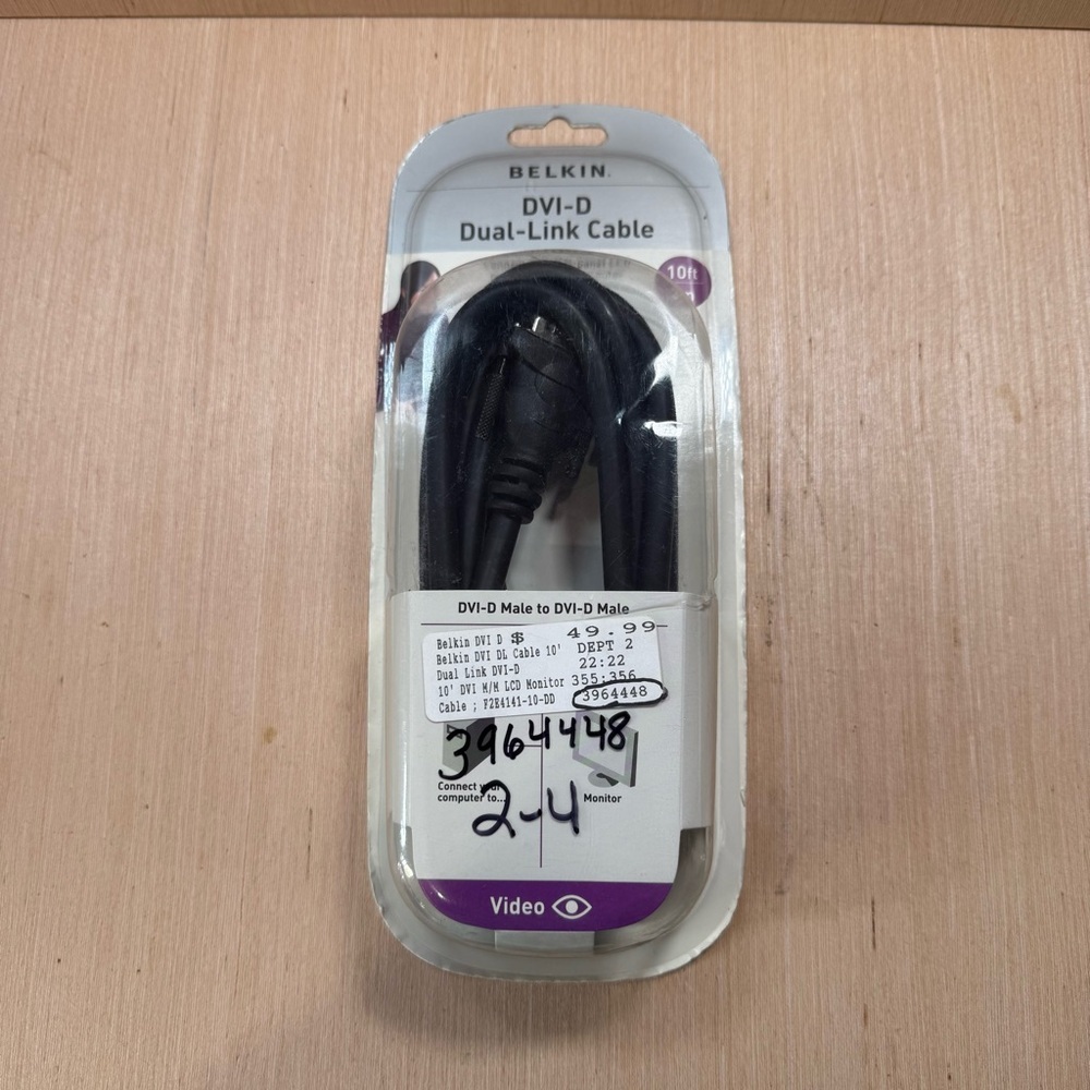 Brand New Sealed 10ft BELKIN DVI Dual Link Cable Digital TMDS Monitor Cable!!